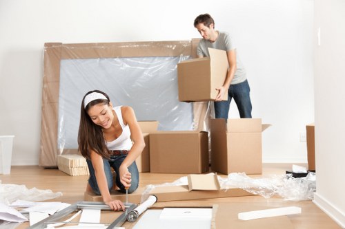 Furniture pick-up service for a North Finchley home with bulky items ready for collection