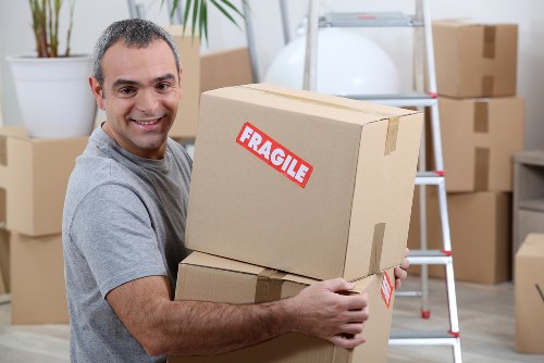 Checklist and packing materials for a home move