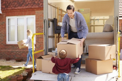 Removal team preparing a local move in Northfinchley