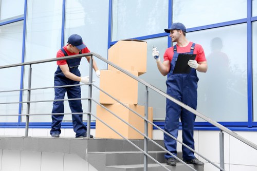 Removal team planning a local move in North Finchley
