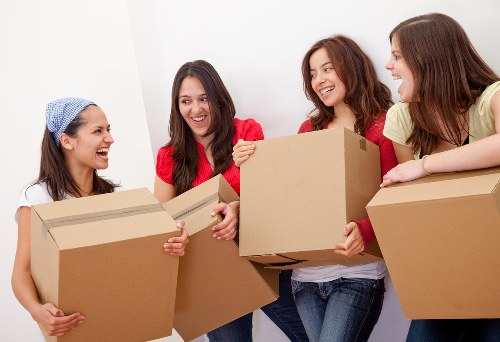 Careful loading of household items during a move