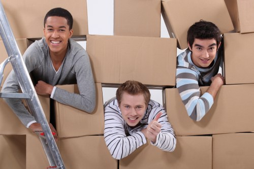 Moving boxes and paperwork representing a service issue review