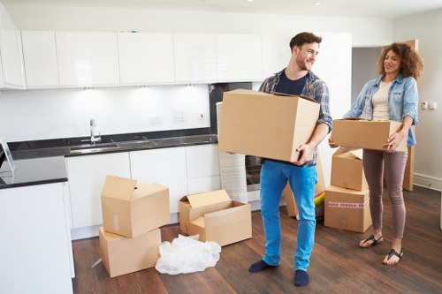 A local removals service preparing for a house or office move