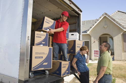 Professional movers handling flat access in North Finchley