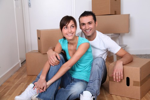 North Finchley residential street with access considerations for moving day