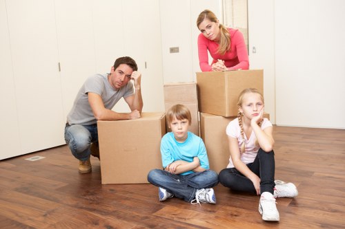 Furniture removal loading process for a North Finchley property