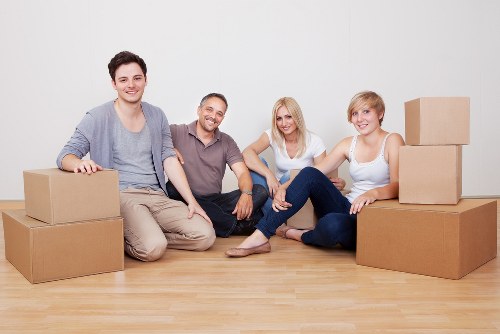 Settled boxes and furniture arranged after a successful North Finchley removals service