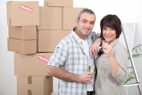 Careful transport of bulky items by a local moving team